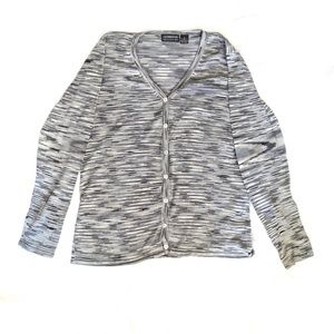 Liz Claiborne Collection Striped Cardigan, Small